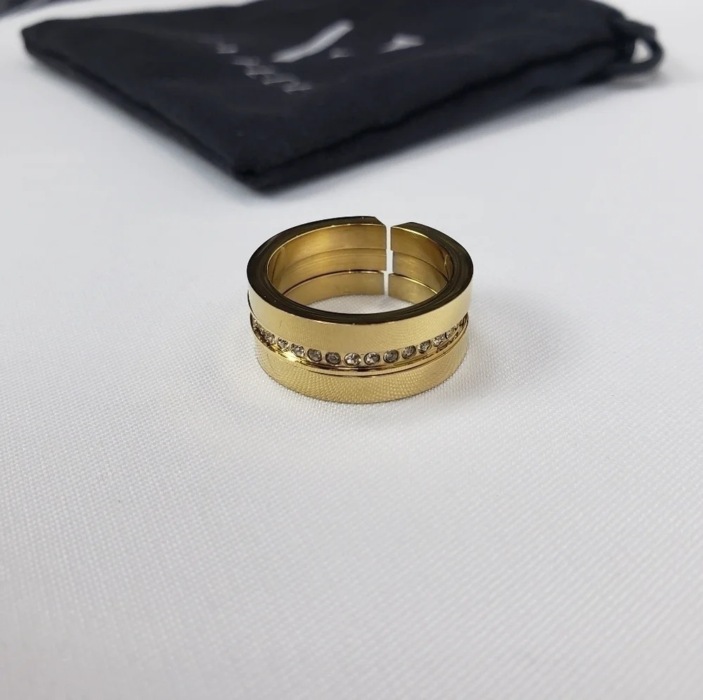 Vita Fede Cassio Pave Stackable Rings - Picture 9 of 9